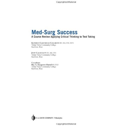 Medsurg Success A Course Review Applying Crit...